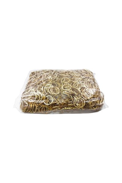 BEİLYS COSMETİCS & ACCESSORY Gold Crushed Keychain Ring 1000 Pieces 2.5 cm