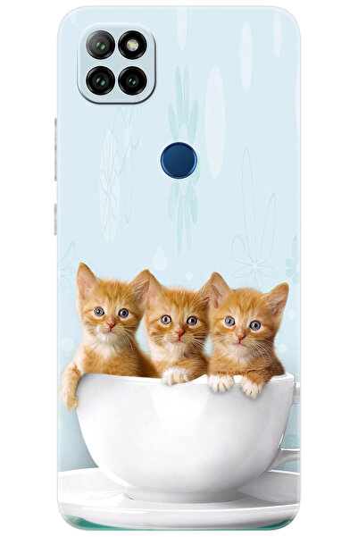 CASPER Via E30 / E30 PLUS Uyumlu Kılıf Desen Baskılı Silikon Yavru Kediler ST...