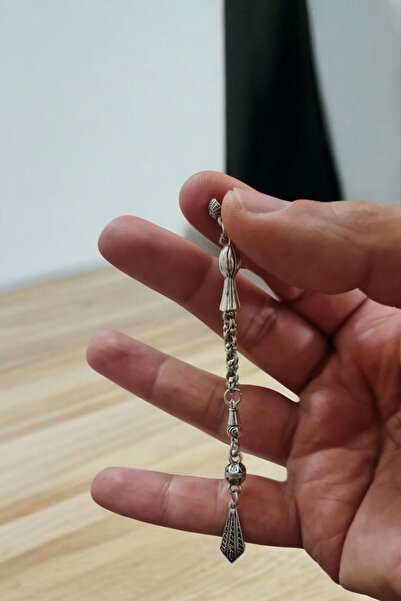 Budakoğulları Arnavut Zincirli 925 Ayar Gümüş Hazır Tesbih Püskülü