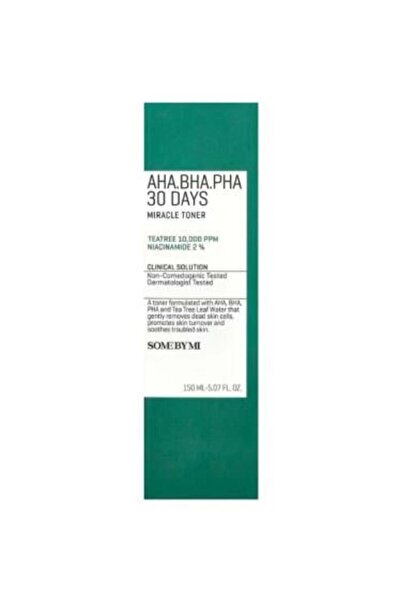 Some By Mi تونر ميراكل مع أحماض ألفا هيدروكسي، وبيتا هيدروكسي، وبولي هيدروكسي...