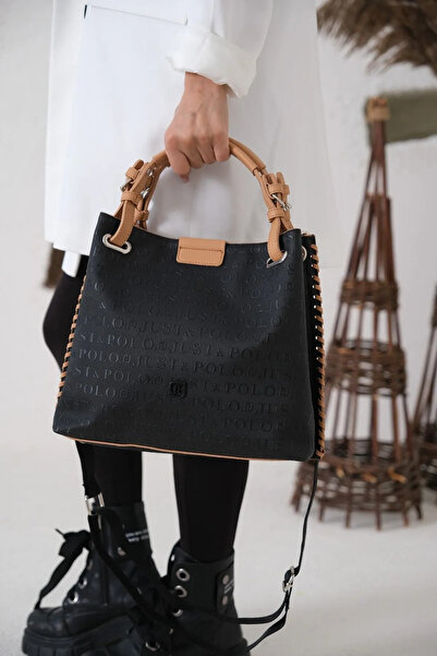 JP POLO Women's Original Just Polo Large Size Adjustable Strap Luxury Hand and Shoulder Bag Shoulder Bag