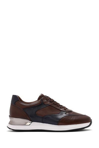 Derimod Men's Tan Laced Leather Sneaker 25Sfd 603818