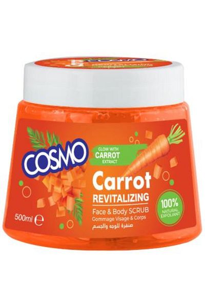 Cosmo - Carrot Face and Body Scrub, 500 ml