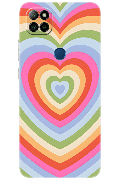 CASPER Via E30 / E30 PLUS Uyumlu Kılıf Desen Baskılı Silikon Renkli Kalpler STK:1019 CP-oW9eLp4