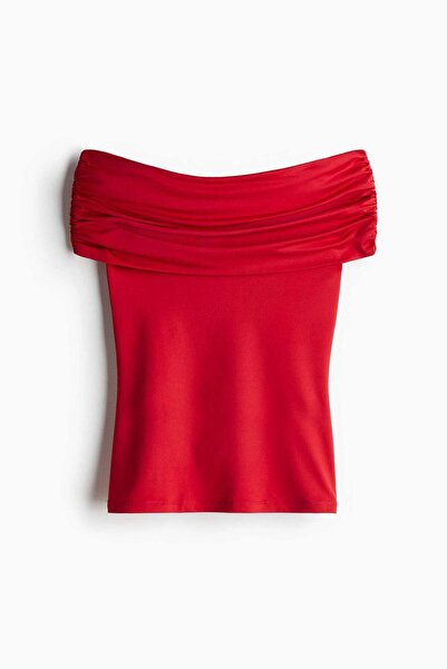 H&M Gathered off-the-shoulder top
