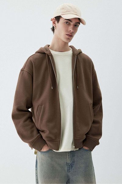 H&M Relaxed Fit Zip-through Hoodie