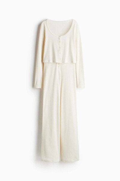 H&M بيجاما قطنية من بوينتيل