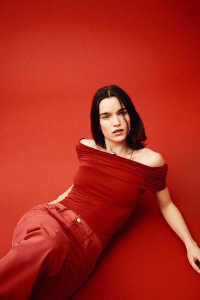 H&M Gathered off-the-shoulder top