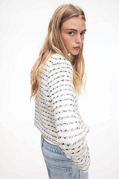 H&M Textured-weave jacket
