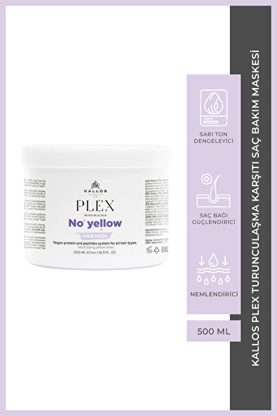Kallos Cosmetics Kallos Plex No Yellow Turunculaşma Karşıtı Saç Bakım Maskesi...