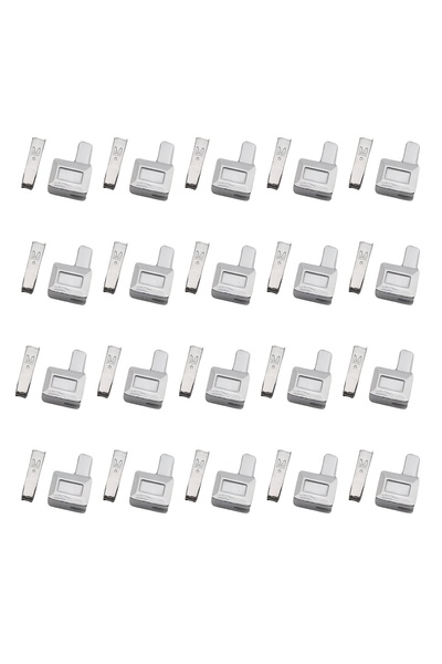 Choice3 مجموعة من 20 قطعة من رؤوس السحاب المعدنية الفاخرة باللون الذهبي والفض...