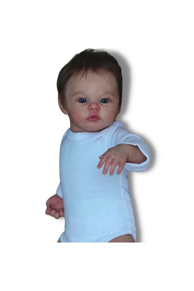 MRB Vinyl Girl Body Finished Doll 43CM Full Body Silicone Vinyl Reborn Meadow Boy Dolls Girl Lifelike Ne