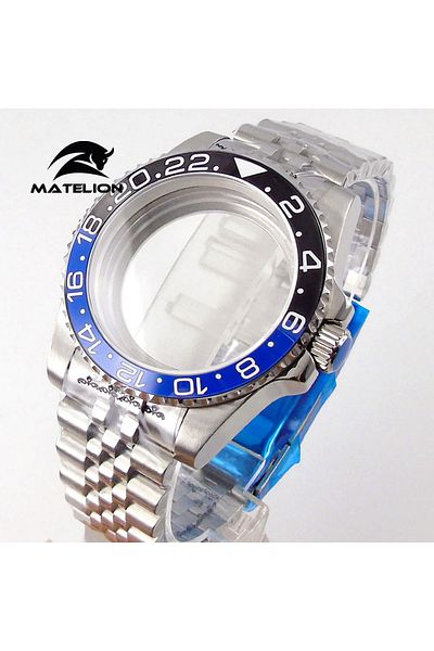 Choice fit NH35 NH34 NH36 C glass-flat Matelion 200M Diving Case 40mm Fit NH35 NH36 NH34 GMT ETA 2824 PT500