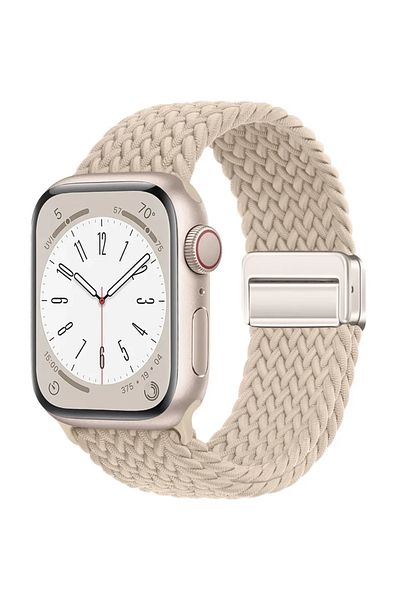 Choice 38mm 40mm 41mm milk tea Braided Strap For Apple Watch Band 44mm 40mm 45mm 49mm 41mm 38 buckle Bracel