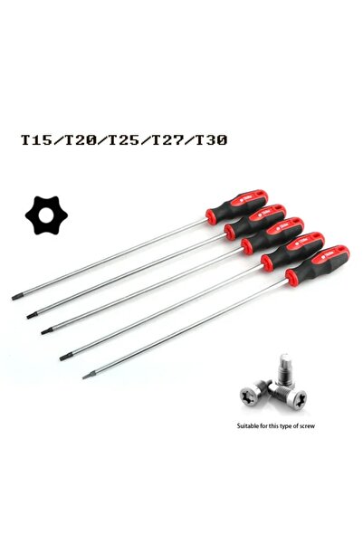 Choice3 T25 400mm Extra Long Torx Screwdriver With Hole S/2 Steel T15 T20 T25...