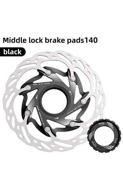 Choice 140mm Black VXM Road Bicycle Center lock Disc Brake Rotor Pads CNC Lighweight Aluminum Alloy MTB Bik