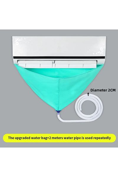 Choice 1pc 95cm 1HP 1/6/8pcs Air Conditioner Cleaning Bag Kit Leak-proof Conditioning Cover With Drain Wate