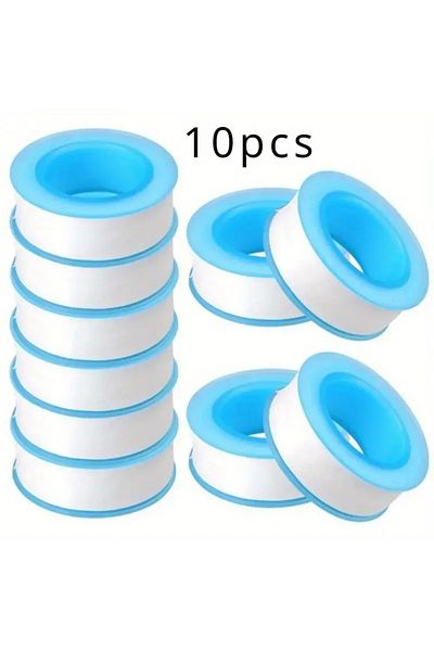 Choice 10pcs PTFE Water Pipe Tape Oil-free Sealing Tape Fitting Thread Seal Tape White Pipe Thread Seal Raw