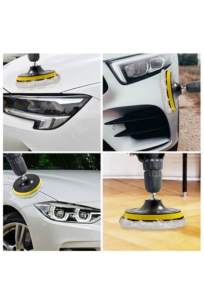 Choice 5pcs 3 Inch Polishing Kit Car Polishing Pad Car Waxing Sponge Disk Wool Wheel Auto Paint Care Pol...