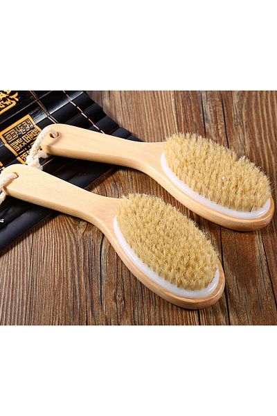 Choice 1PC Full Body Natural Bristle Dry Skin Exfoliation Brush Detox Fight Cellulite Tool Bathroom Show...