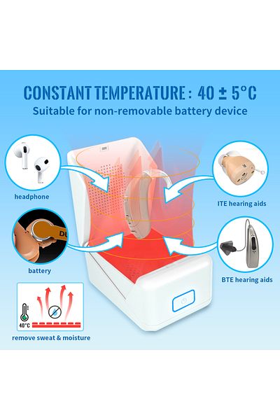 ARPTUR Dryer for Hearing Aid Electronic Dehumidifier Removes Sweat & Moisture Efficiently