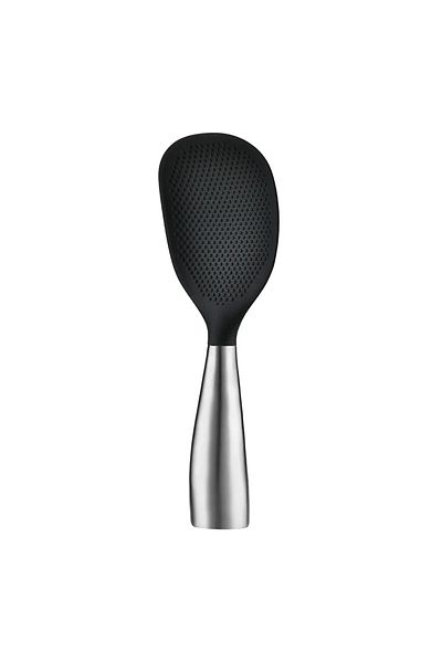 Choice 1pcs Black 1pcs Silicone Spoon Non-stick Cooking Spoon Anti-scalding Pot Rice High-temperature-resis