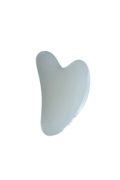 Choice1 جهاز تدليك الوجه من الراتينج الشفاف، لوح غوا شا للعناية بالبشرة، أدوا...