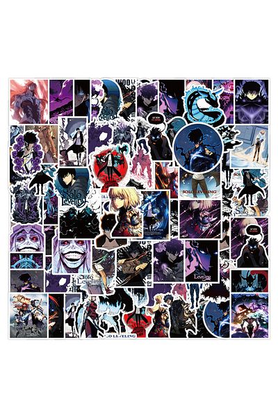 Choice 50pcs 10/30/50pcs Sung Jin Woo Solo Leveling Stickers Cool Anime Sticker Decal Decoration Stationery