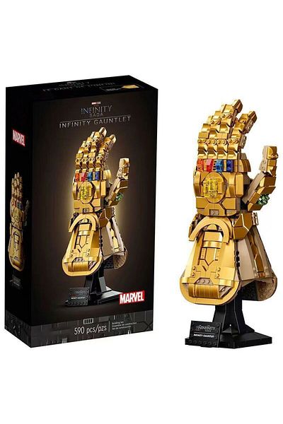 Miniso No Box Thanos Gloves 32cm Marvel 32cm Figure Blocks Bricks Toys Iron Man Nano Gauntlet Thanos Infini