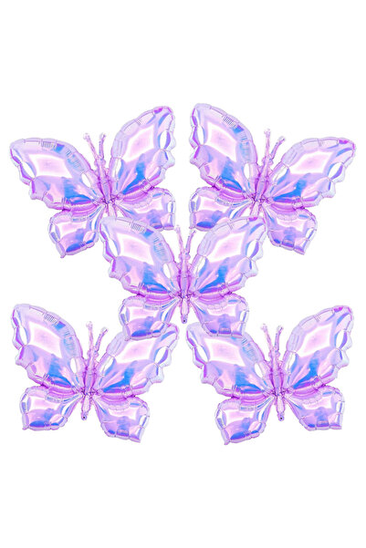 Choice مجموعة أخرى من 5 قطع من البالونات الشفافة الملونة بالليزر باللون الأزر...