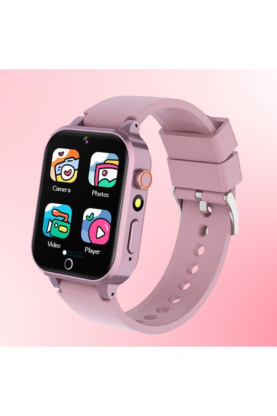 Choice Pink 2024 New Kids Game Smart Watch Boys Girls Games Music Play Pedometer Time Display Video & Audio