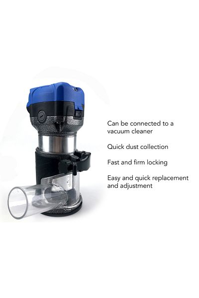 Choice Trimming Machine Base Adjustable Aluminum Alloy Plunge Router Base with Dust Collection Cover