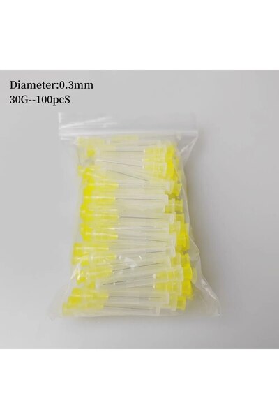 choice2 30ga 0.3mm 100 قطعة طرف إبرة الري الداخلي للأسنان 25G/27G/30GA 30G حق...