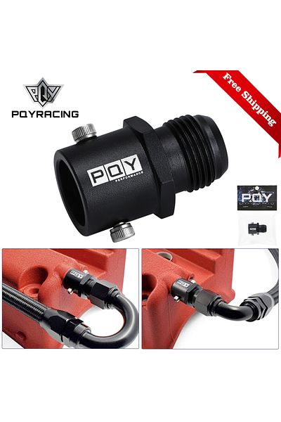PQY Free Shipping - Breather Fitting Adapter 19mm An10 Valve Cover Vent Outlet K-swap For Honda Civic...