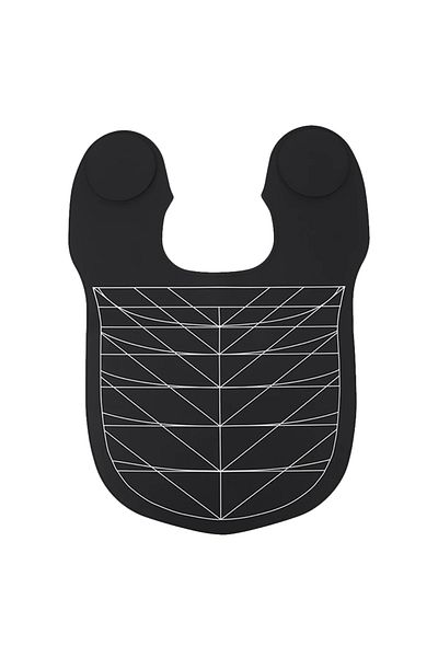 VODOOL Black Silicone Hair Dye Collar with Guidelines Rubber Neck Wrap Neck Guard Weighted Salon Hairdressi