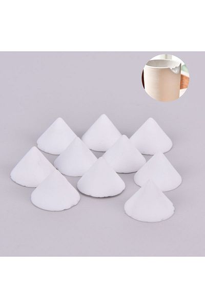 Choice 10Pcs/set Ceramic Refractory Support Nail High Temperature Resistant Material Removable Cone Pad ...