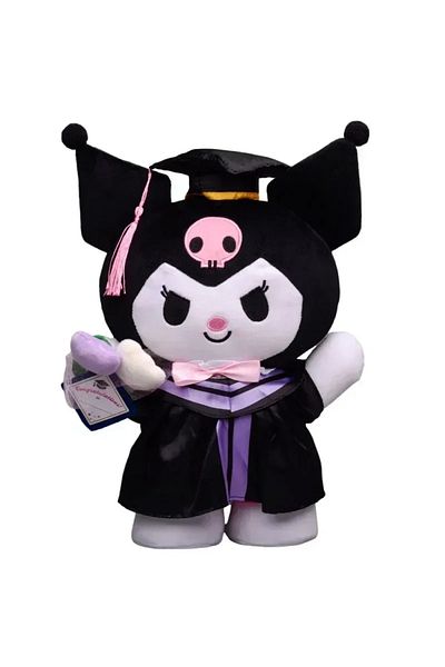Choice 35cm Kuromi 35CM Big Sanrio Cinnamoroll My Melody Kuromi Hello Kitty Graduation Plush Toy Plushie Do
