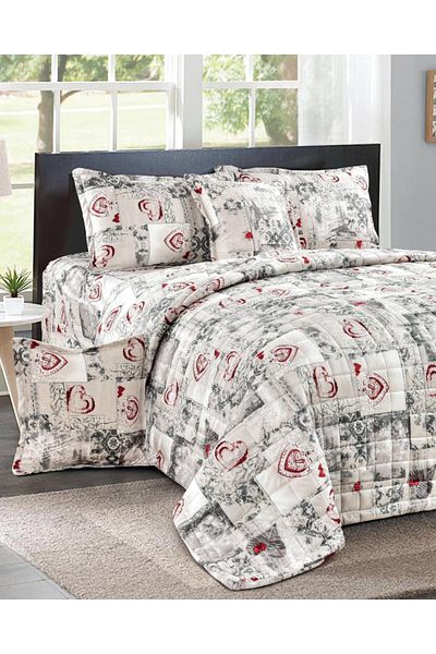Generic 4 Pieces Floral Comforter Set For All Season Single Size 160X210Cm Velvet Bedding Set