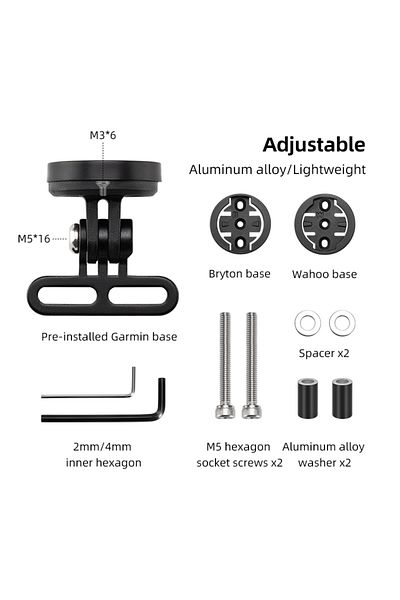 Choice mini ROCKBROS Bike Bracket Front Light Lamp Holder Aluminum Alloy Extension Holder for Bicycle Compu