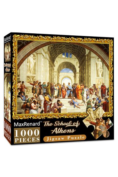 MaxRenard Athens Raphael MaxRenard Jigsaw Puzzle 1000 Pieces The School of Athens Raphael Environmentally Frie