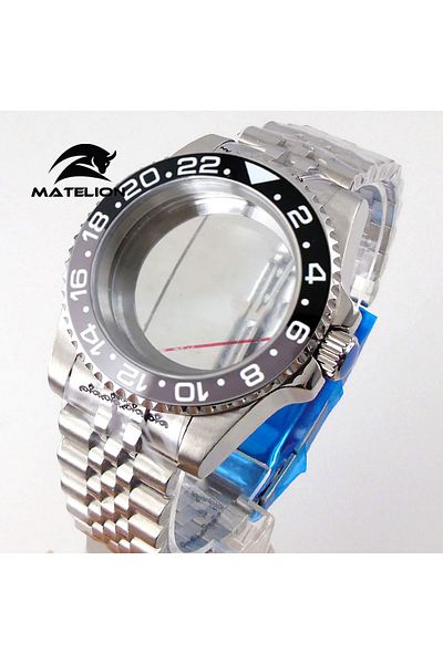 Choice fit NH35 NH34 NH36 H glass-flat Matelion 200M Diving Case 40mm Fit NH35 NH36 NH34 GMT ETA 2824 PT500