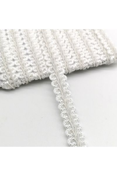 Choice 11mm wide White 2 Yards Lace Trim Ribbon Centipede Braided DIY Craft Sewing Accessories Wedding Deco