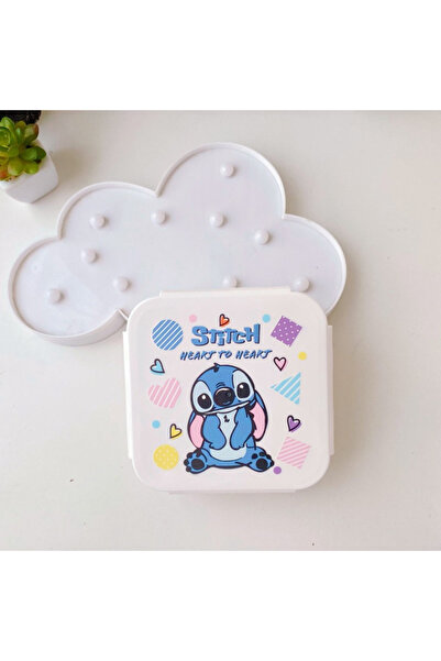 Choice A Disney Stitch Student Lunch Box Cute Cartoon Airtight Storage Box Refrigerator Crisper Office Whi.