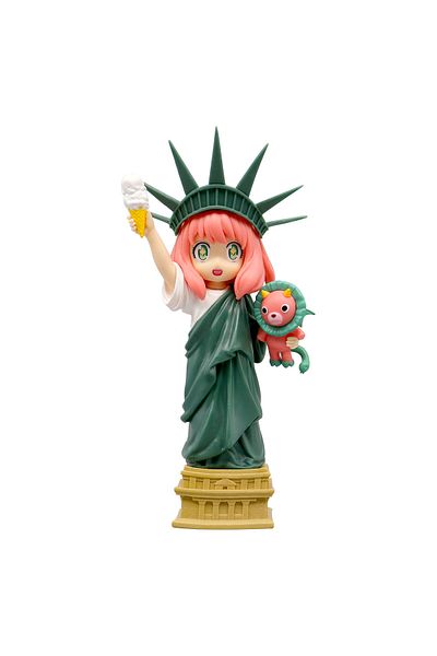 Choice No Box SPYxFAMILY Anime Figure Anya Forger Lady Liberty Kawaii Model PVC Action Figure Ornaments Sta