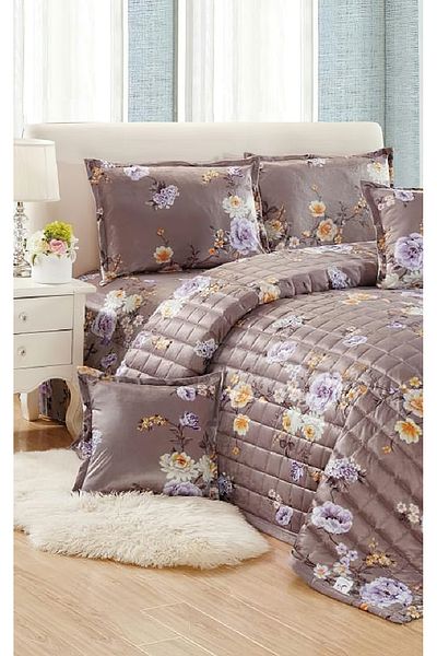 Generic 4 Pieces Floral Comforter Set For All Season Single Size 160X210Cm Velvet Bedding Set