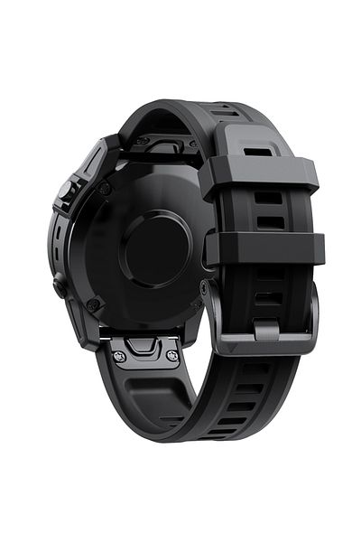 Choice Quick Fit 26mm Black2 22mm 26mm Silicone Strap For Garmin Fenix 7x 7 Pro Solar/6x 6 Sapphire 5 5x Pl