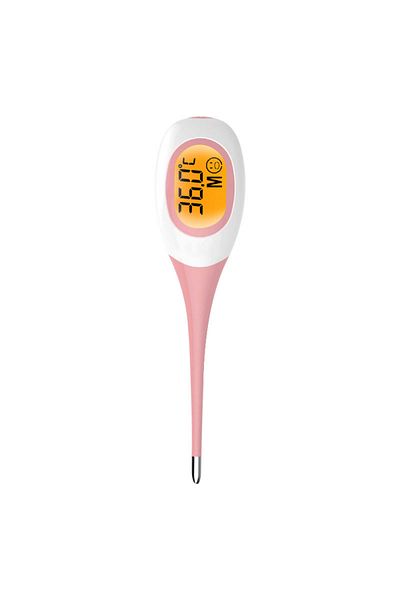 AIQUE Pink 8 Seconds Backlit Fever Thermometer Medical Household Digital LCD Medical Fast Measure Kids Bab