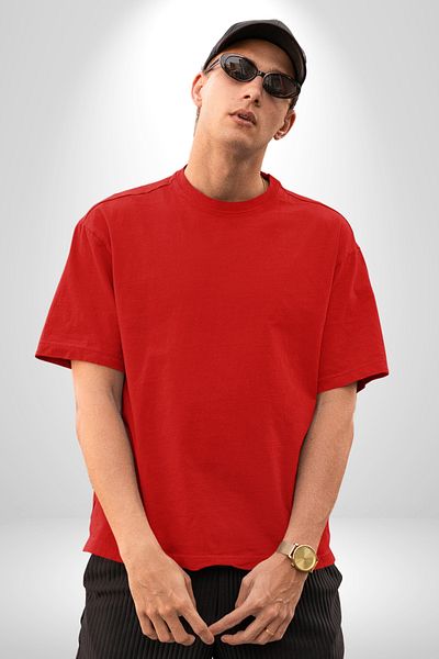Angemiel Women Men Unisex Cotton Black Oversize Unprinted Basic T-Shirt