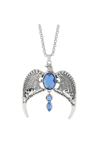 Choice XL0019 Harry Potter Ravenclaw's diadem School of Witchcraft and Wizardry Owl Blue Zircon Pendant Nec