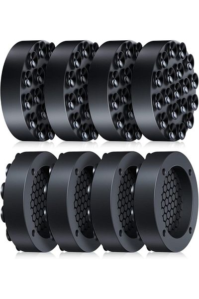 Choice 1 Pc 1.7inch 8pcs Black Anti-vibration Washing Machine Feet Pad Silicone Non-slip Mat Universal Sile
